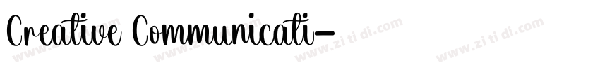 Creative Communicati字体转换